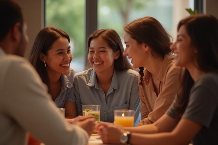Foto de un grupo de personas interactuando y aprendiendo juntas, representando la comunidad de la Academia Cripto Digital México.